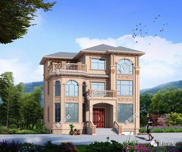 帶地下室設計的兩棟自建房，第一棟建造浙江農村