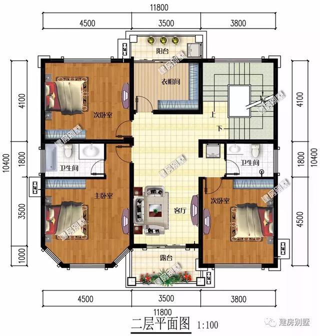 帶地下室設計的兩棟自建房，第一棟建造浙江農村