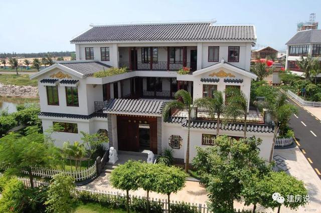 幾十棟漂亮鄉村別墅實景照片圖，一棟比一棟漂亮