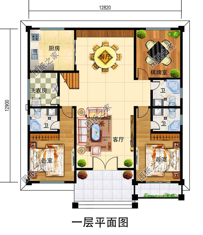 南方北方新農村房屋設計圖紙(含效果圖),三層住宅設計圖紙