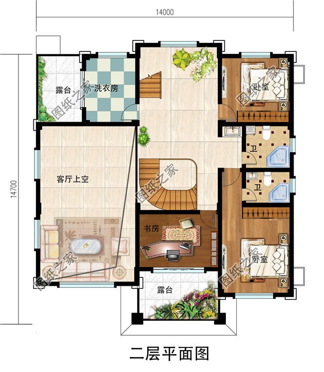 鄉村三層別墅施工圖紙帶效果圖,田園別墅設計圖紙推薦