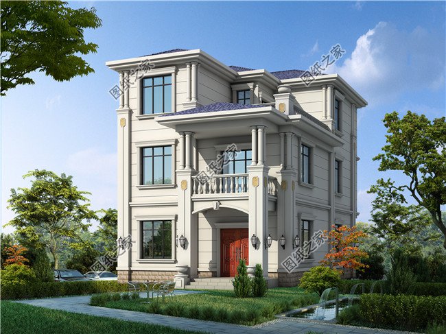 120平方別墅設計圖紙帶效果圖,全套別墅設計方案,自建推薦