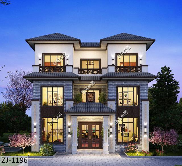 中式帶小院民宿平面戶型圖，這種設計誰不喜歡？