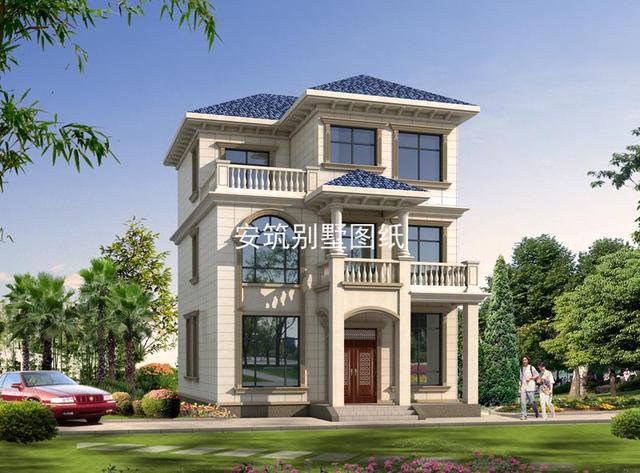 百平的三層歐式小別墅方案，精致小巧誰都建得起