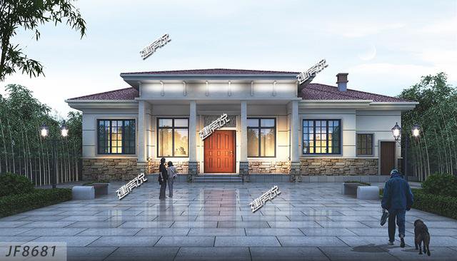 10款一層平房別墅民宿戶型方案圖，各種風格都有