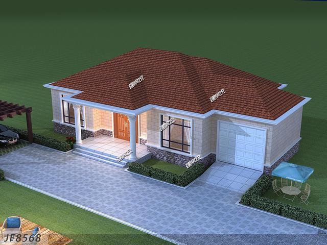 10款一層平房別墅民宿戶型方案圖，各種風格都有