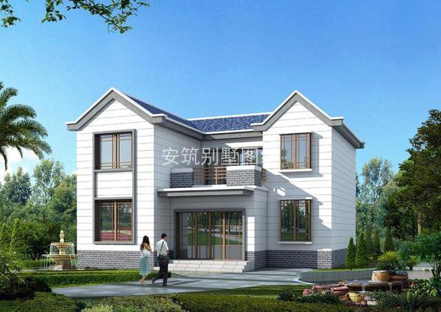 12乘12米二層精致中式坡屋頂住宅方案，氣質十足