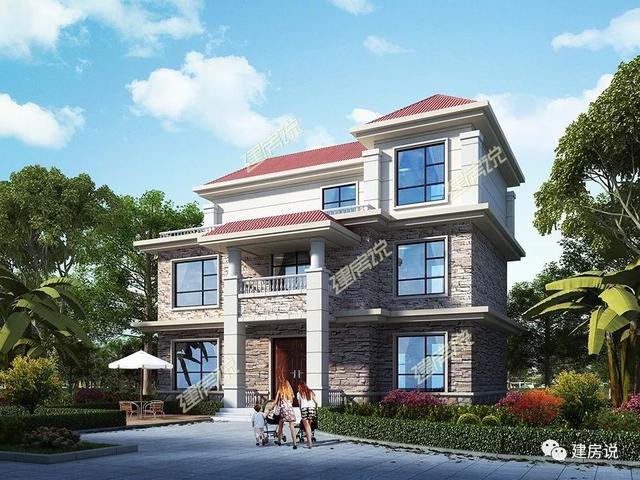 不帶廚房的自建房別墅戶型方案圖，不帶廚房設計圖