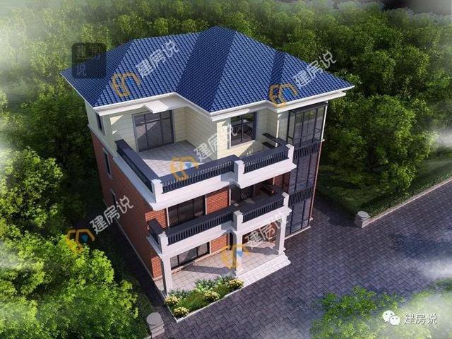 不帶廚房的自建房別墅戶型方案圖，不帶廚房設計圖