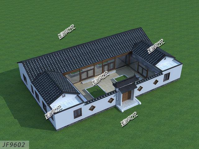 6款帶小院的一層的中式自建房戶型圖，最低18萬，爸媽很喜歡
