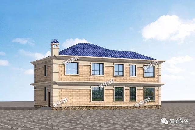 農村別墅二層帶車庫戶型圖，這款方案很實用哦