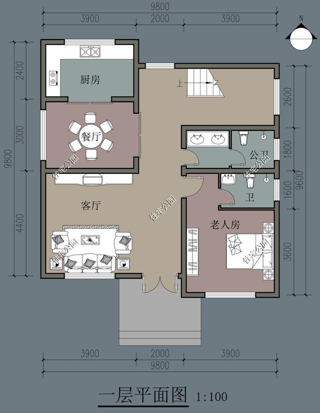 10套小戶型精致簡約的農村自建房方案戶型圖，適合小宅基地