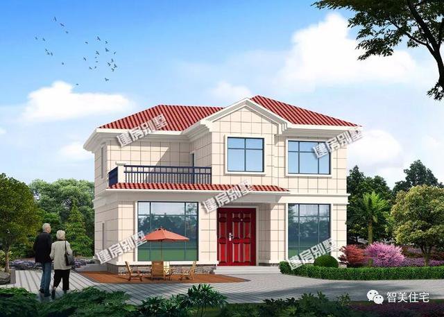 2棟寬11米左右的農(nóng)村別墅戶型圖，簡單美觀又實用