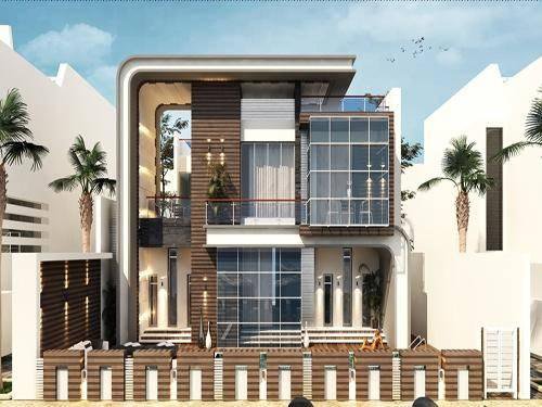 6棟超現(xiàn)代別墅自建房外觀圖片，2030年的超前設(shè)計感