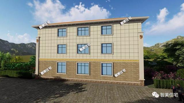 20×12米農村別墅戶型設計圖，造型豪華對稱設計