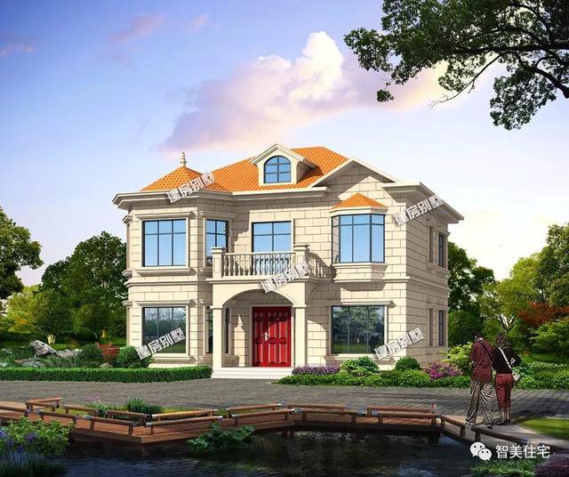 寬13米左右的兩層別墅自建洋樓房戶型圖，雖然普通但很實(shí)用