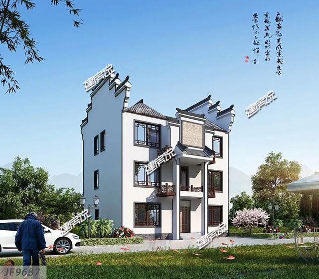 幾棟徽派的農(nóng)村中式住宅外觀圖片及戶型設(shè)計(jì)圖，喜歡徽派的收藏了