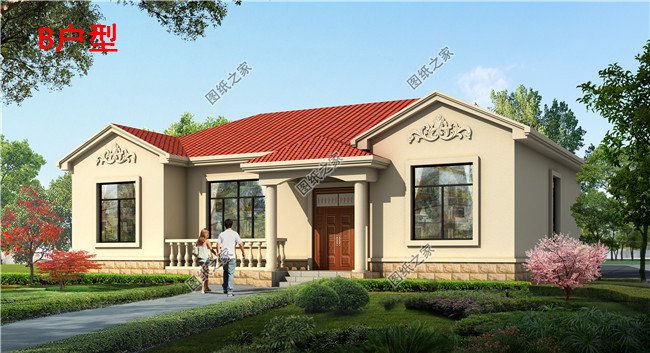 農(nóng)村一層別墅設(shè)計圖