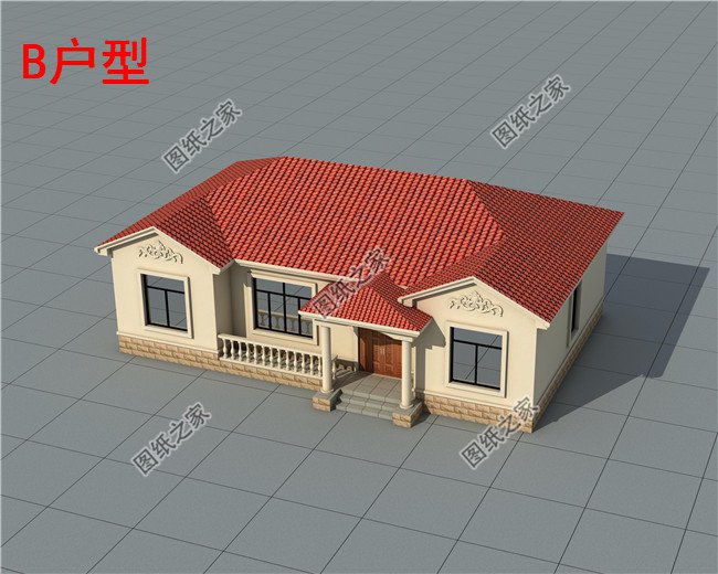 農(nóng)村一層別墅設(shè)計圖