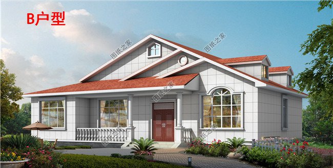 實用農村10萬一層小別墅戶型圖及圖紙