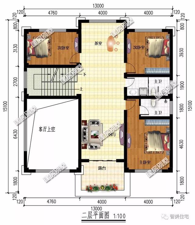 2棟帶架空層的自建房三層（四層）設計方案圖，看起來很高端