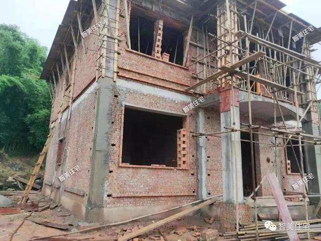 占地120平簡約普通二層自建房子設計圖，30萬內，完工圖更漂亮