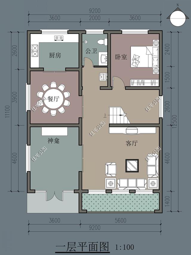 造價25萬~30萬簡約現代風二層新農村住宅圖，好看實用