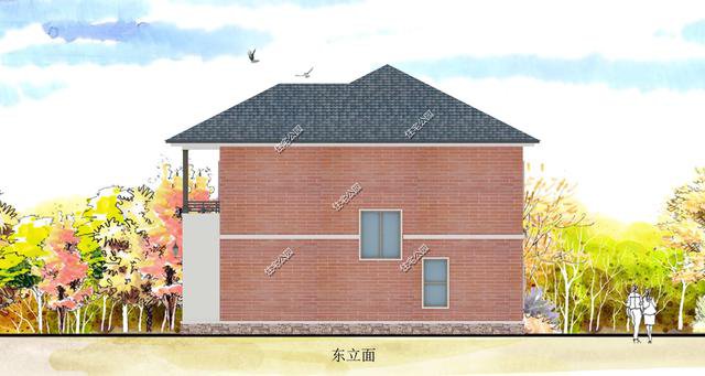 造價25萬~30萬簡約現代風二層新農村住宅圖，好看實用