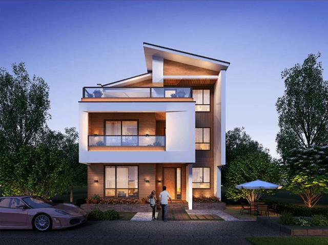 10乘10米左右現代風三層自建房戶型設計方案圖，年輕人肯定喜歡