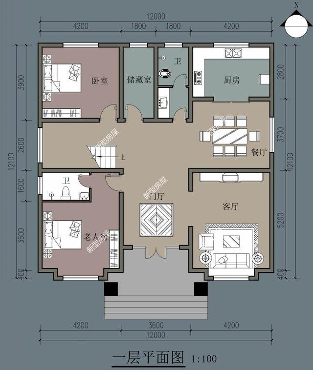 6套二層小洋樓設計戶型圖及外觀效果圖，都是新款設計出圖
