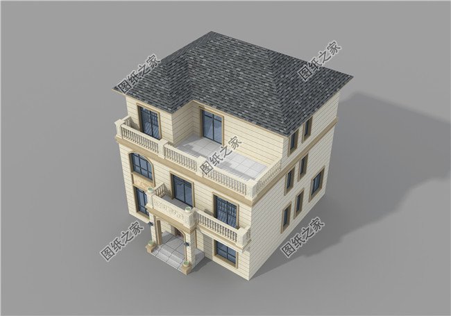 120平方米新農(nóng)村三層房屋設(shè)計(jì)圖，含全套CAD設(shè)計(jì)圖紙