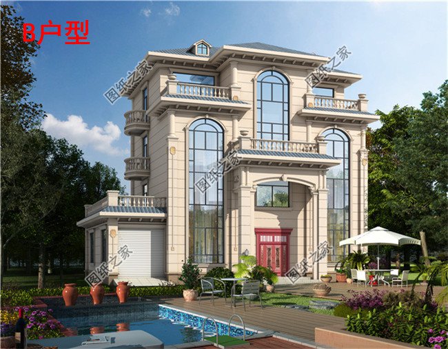 四層簡單新農村房屋設計圖紙,造價低,適合農村自建