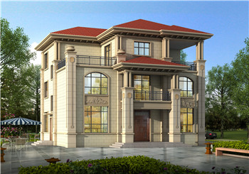 高端大氣三層歐式別墅設計圖,高檔新款外型圖片美觀時尚