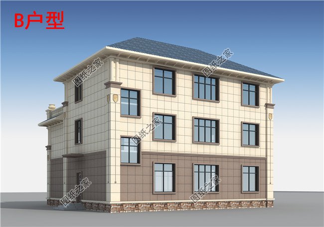 新農村私人別墅建筑設計施工圖，全套別墅設計圖紙