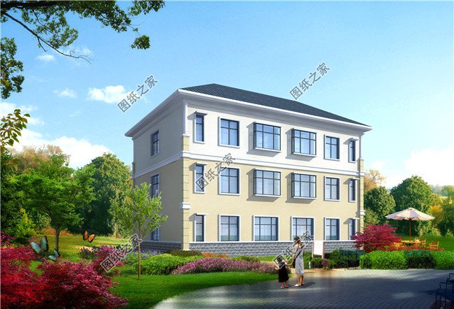 190平方米新農村雙拼別墅全套設計方案及效果圖