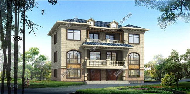 150平方米江西三層雙拼小別墅施工設計圖紙