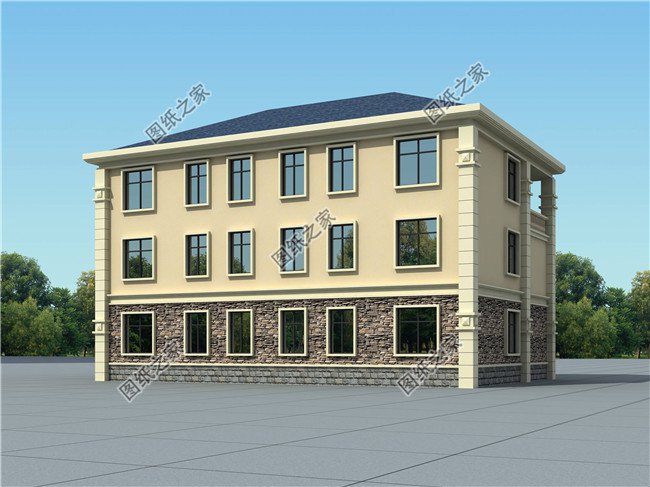 230平方米新農村雙拼別墅戶型圖全套設計方案，13x18米