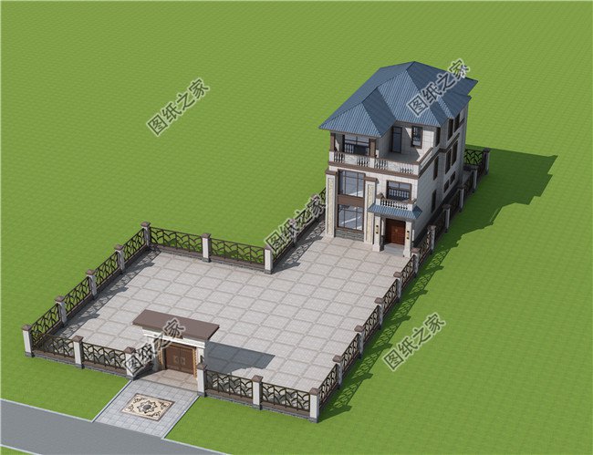 浙江新農村三層房屋設計圖紙,農村住宅設計圖集