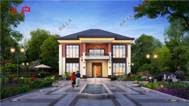 農(nóng)村超級好看的現(xiàn)代風(fēng)格兩層小樓圖，清新優(yōu)雅