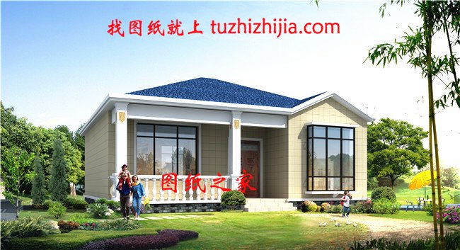 6款農(nóng)村蓋一層平房的設計圖，10萬元就能建起來