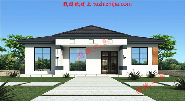 6款農(nóng)村蓋一層平房的設計圖，10萬元就能建起來