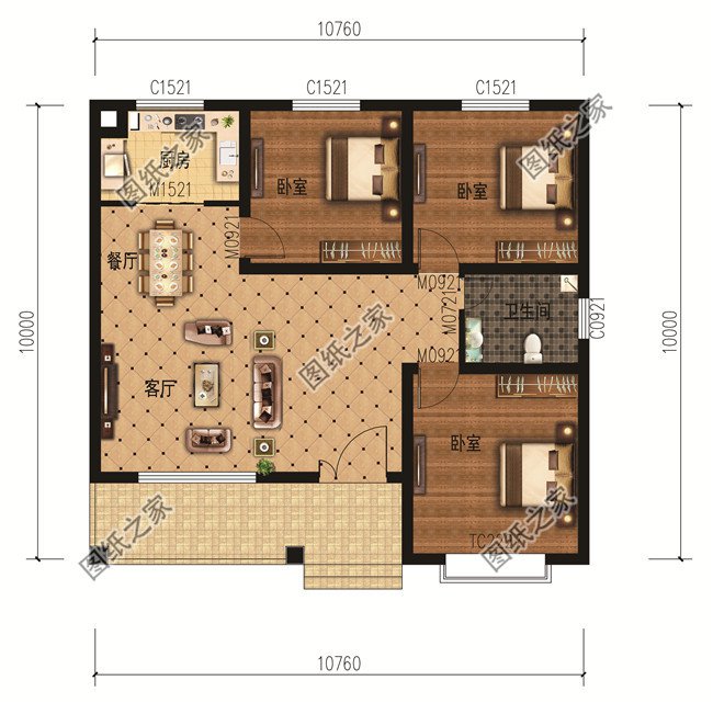 這11個一層農村自建房別墅火爆了朋友圈！我最喜歡戶型十！你呢？