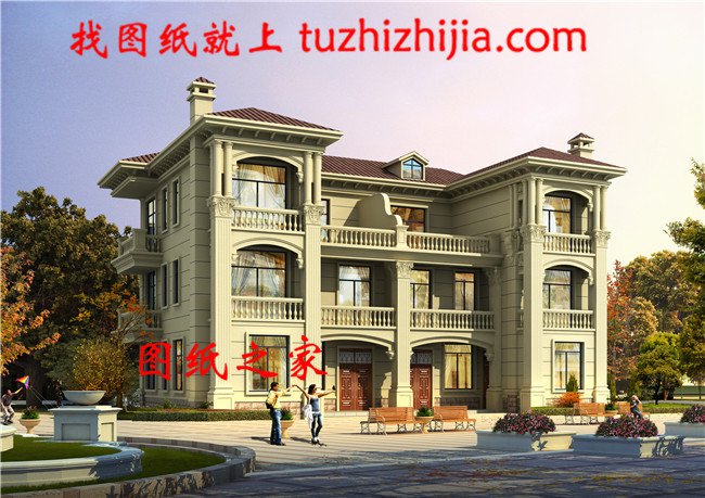 雙拼農村小別墅設計圖，適合有兩個兄弟的家庭自建