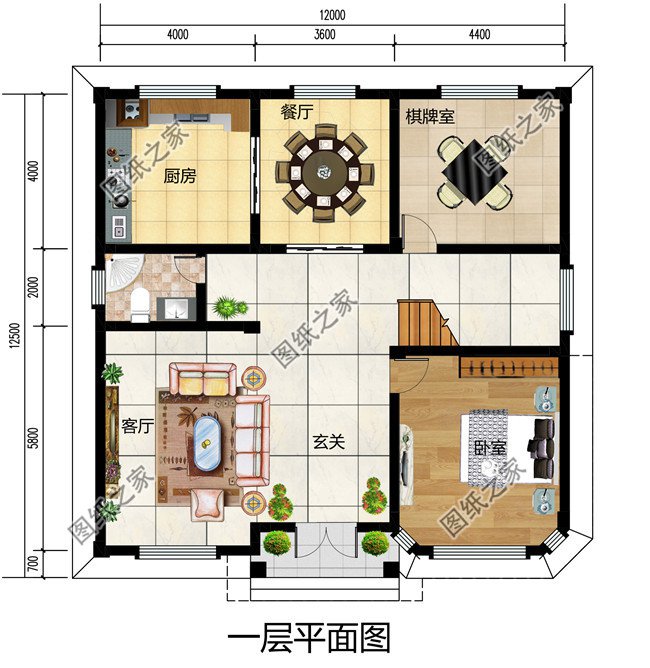 私人二層歐式別墅建筑設(shè)計圖(效果圖+全套別墅設(shè)計方案)