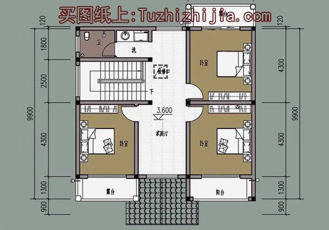最受農村人喜歡的10套占地100平自建房設計圖