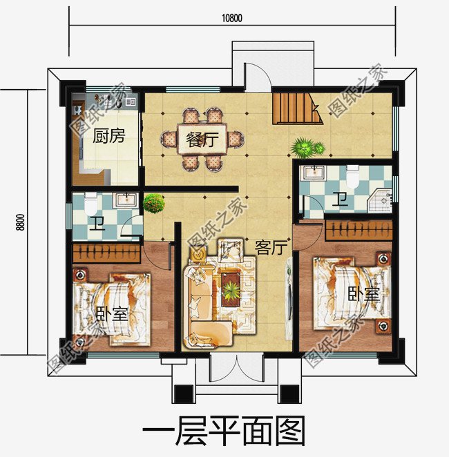 最受農村人喜歡的10套占地100平自建房設計圖