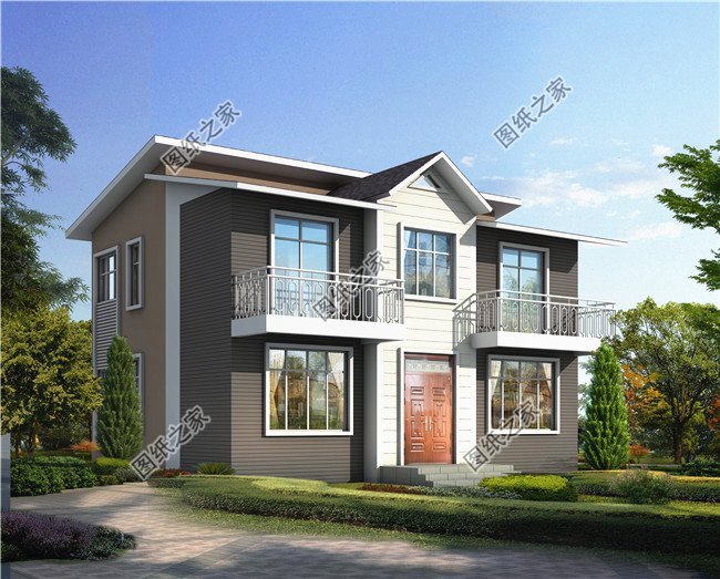 10款占地100平左右農村別墅設計戶型圖，小宅基地建出大效果