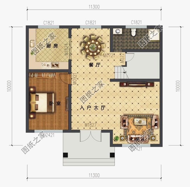 農村2層實用別墅，10X11米布局最適合農村生活！