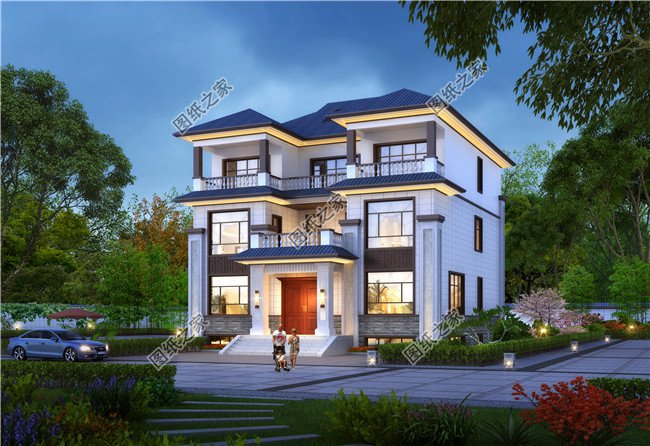 10款新中式別墅房屋效果圖大全，越看越喜歡