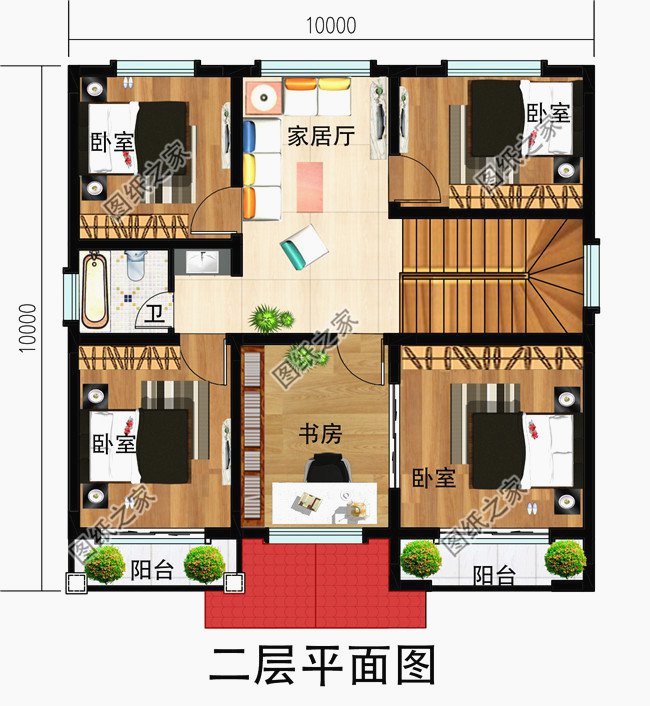 2套10X10米農村別墅，實用美觀，適合農村